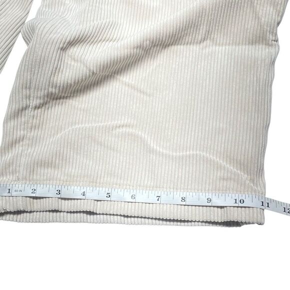 H&M Divided Light Beige Wide-Leg Corduroy Pants - Picture 8 of 9